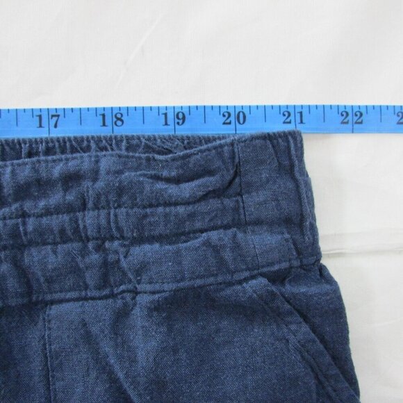 Liz Claiborne Women's XXL Elastic Drawstring Waist Wide Leg Capri Pants Indigo - Picture 4 of 7